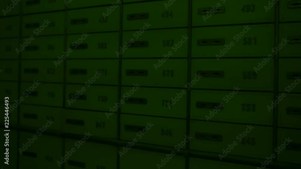 Safe Deposit Boxes in the bank vault room, bank prison room, bank cell
