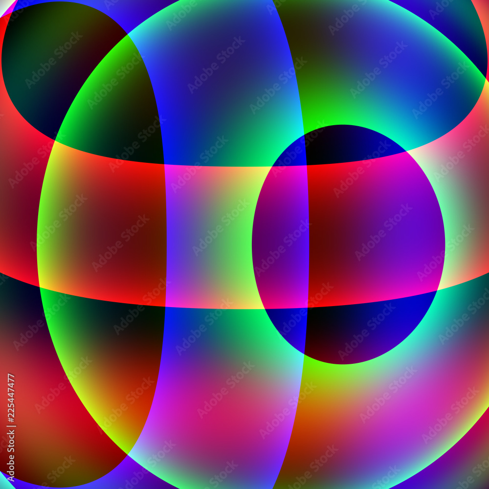 Bunte Formen und Muster