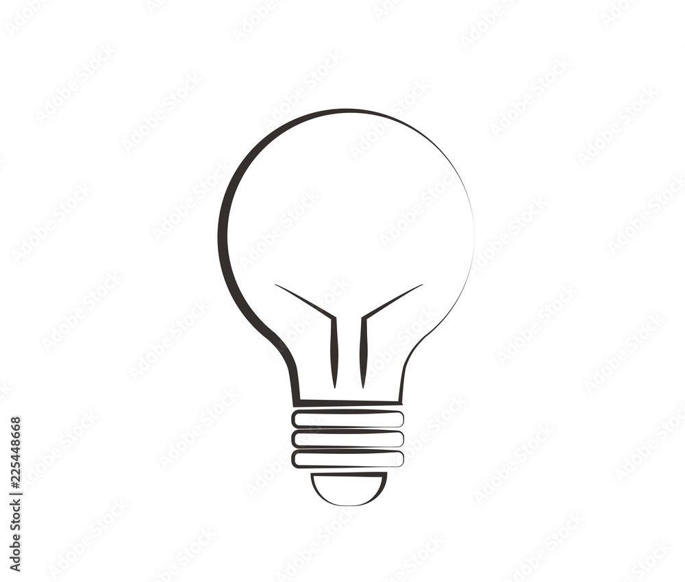 Lamp icon. light bulb icon on white background
Lamp icon. light bulb icon on white background