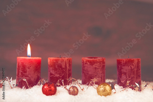 erster advent im schnee