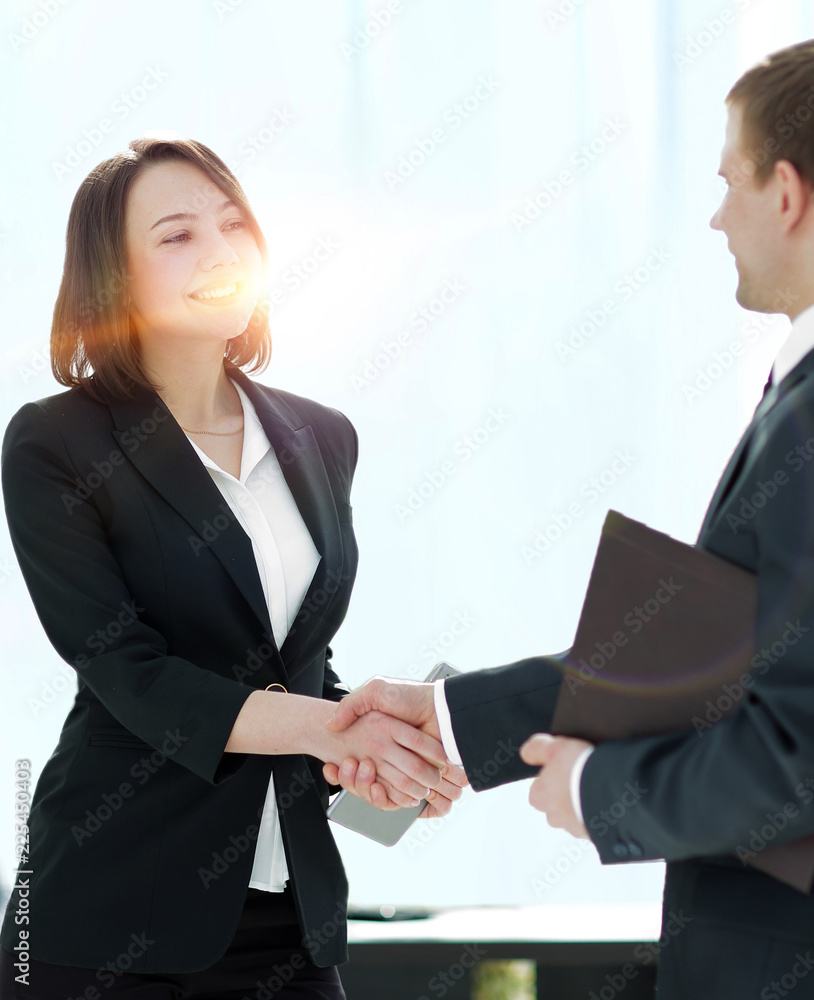Negotiating business,Image business woman handshake Negotiating business,Image business woman handshake