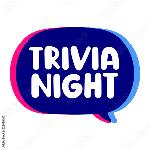Trivia night. Vector icon illustration on white background.