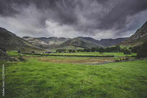 Landscapes views of Great Langdale in the Lake District