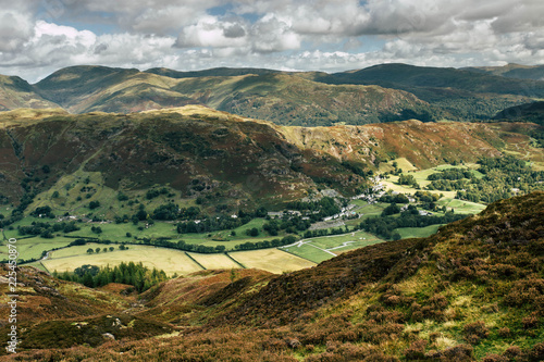 Landscapes views of Great Langdale in the Lake District