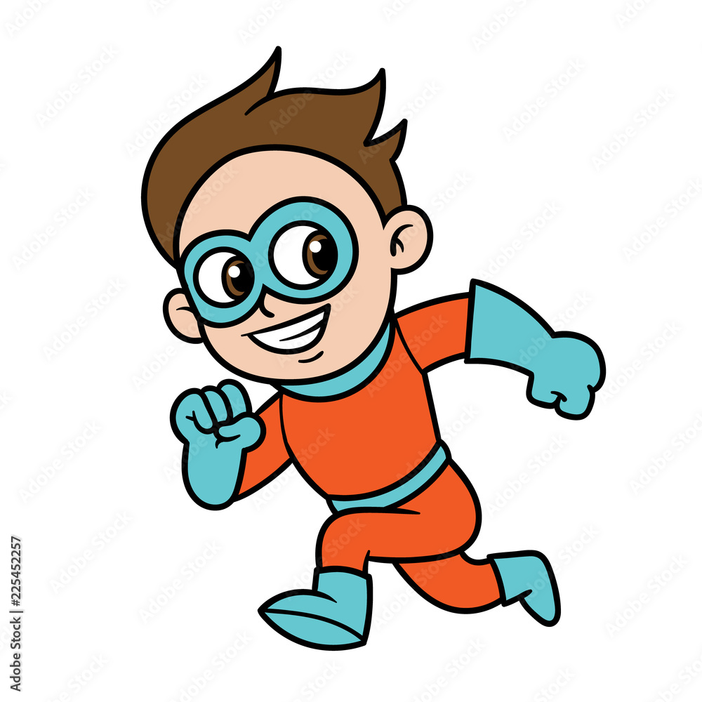 Cartoon Superhero Boy