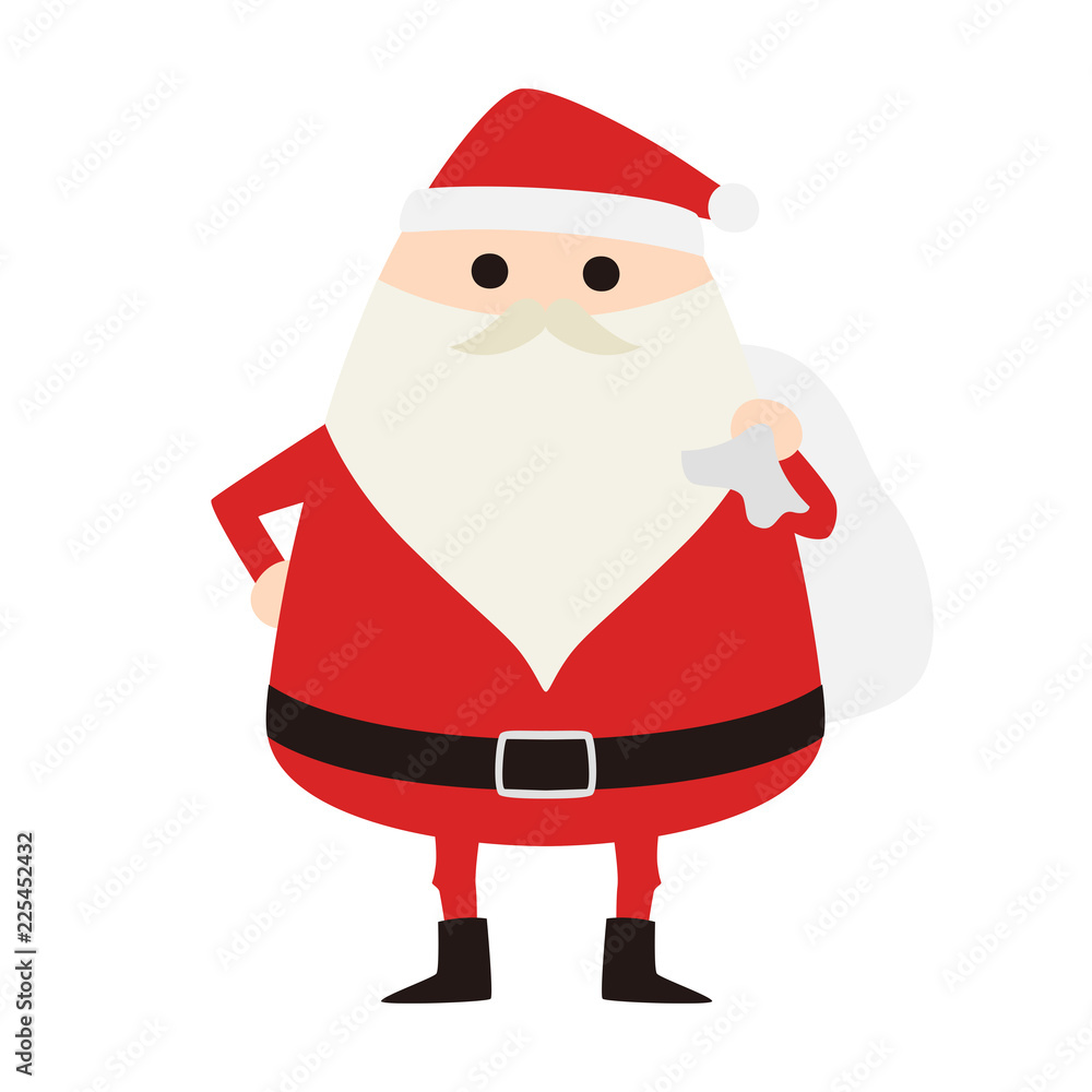 サンタクロースのイラスト 赤い服を着て プレゼントを配りに行こうとしてる Stock Vector Adobe Stock サンタクロースのイラスト 赤い服を着て プレゼントを配りに行こうとしてる Stock Vector Adobe Stock