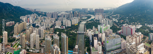 Hong Kong city, panoramic shot © leungchopan