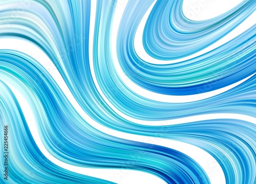Blue color water Abstract smooth wave. Curve flow motion. Vector illustration © vik_y