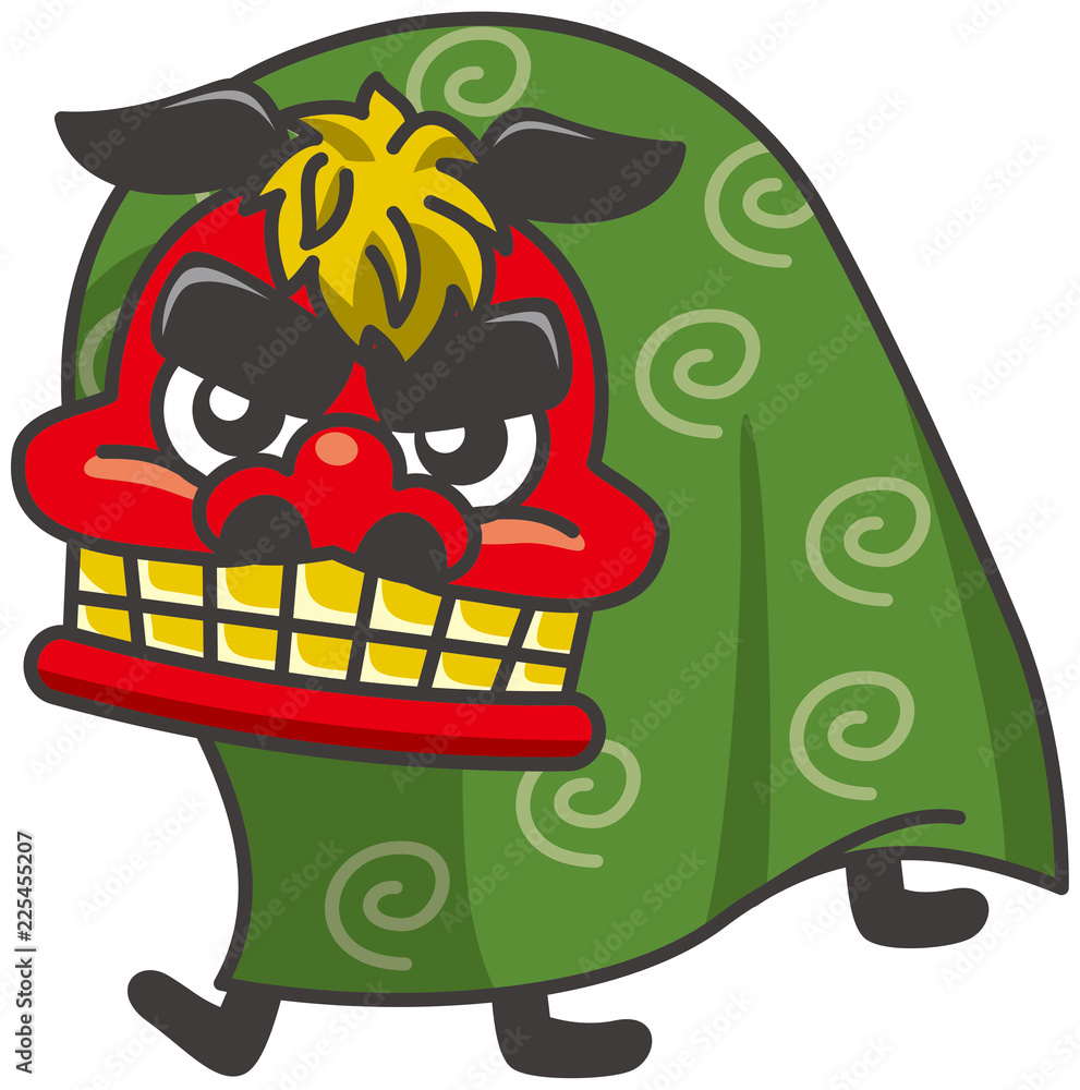 獅子舞のイメージイラスト Stock Vector Adobe Stock