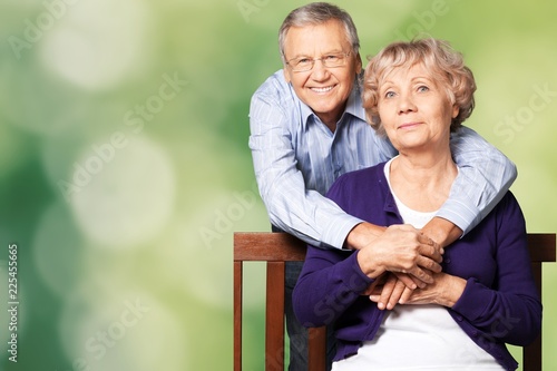 Portrait of happy senior couple smiling © BillionPhotos.com
