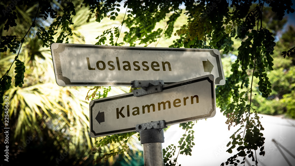 Schild 336 - Loslassen