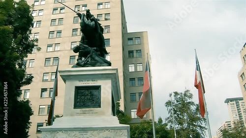 Monument in Santiago de Chile. 