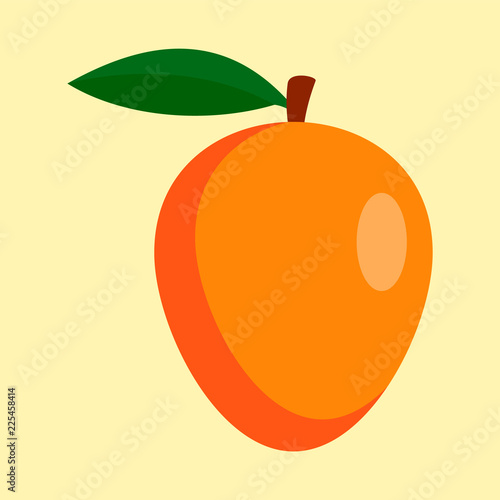 Fototapeta Mango icon. Flat illustration of mango vector icon for web design