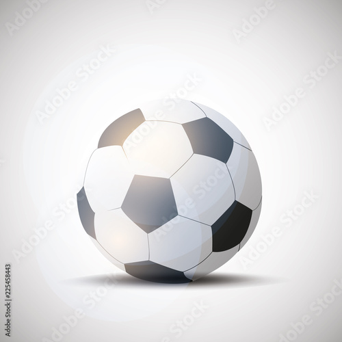 Shiny Leather Soccer Ball