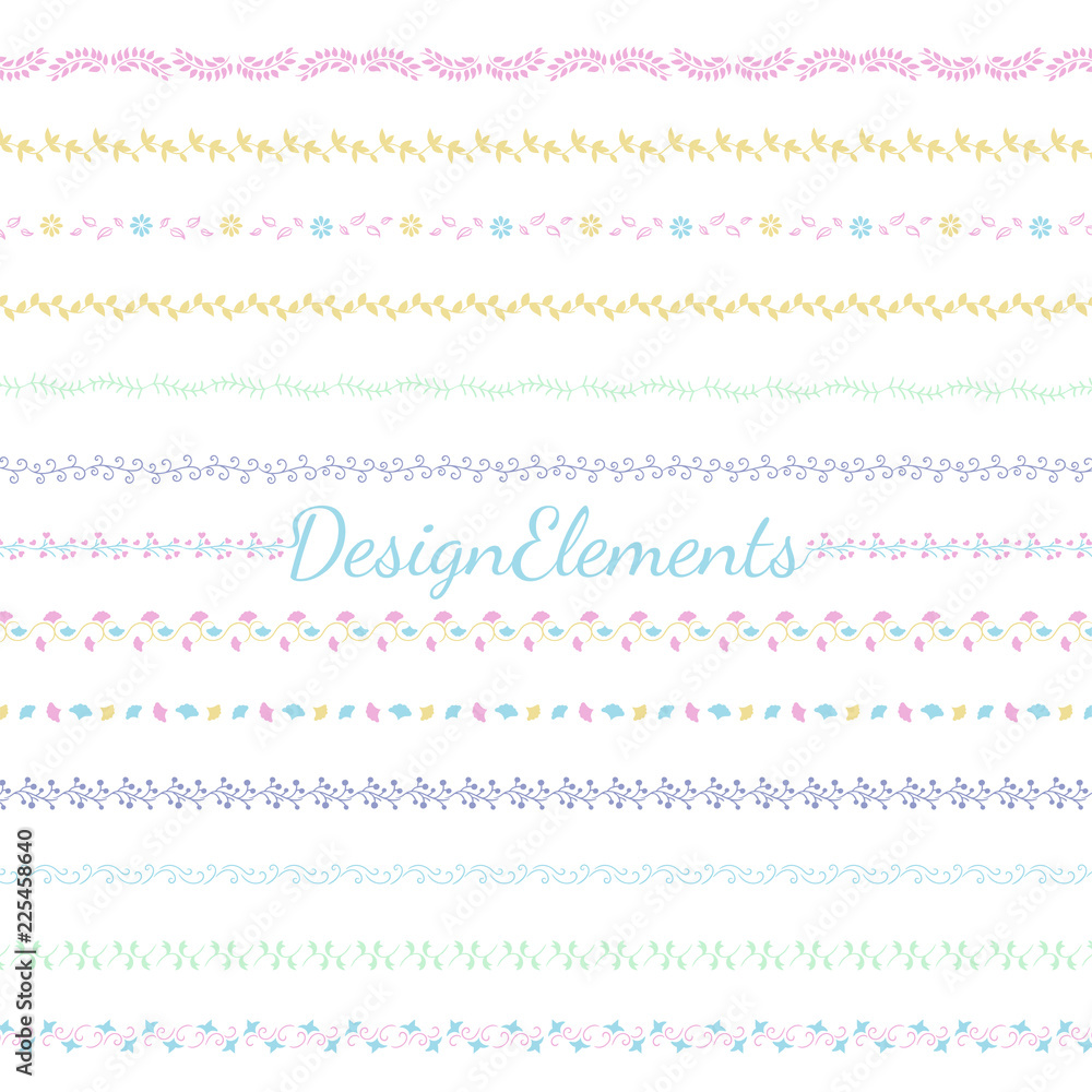 Collection of divider design element vectors Collection of divider design element vectors