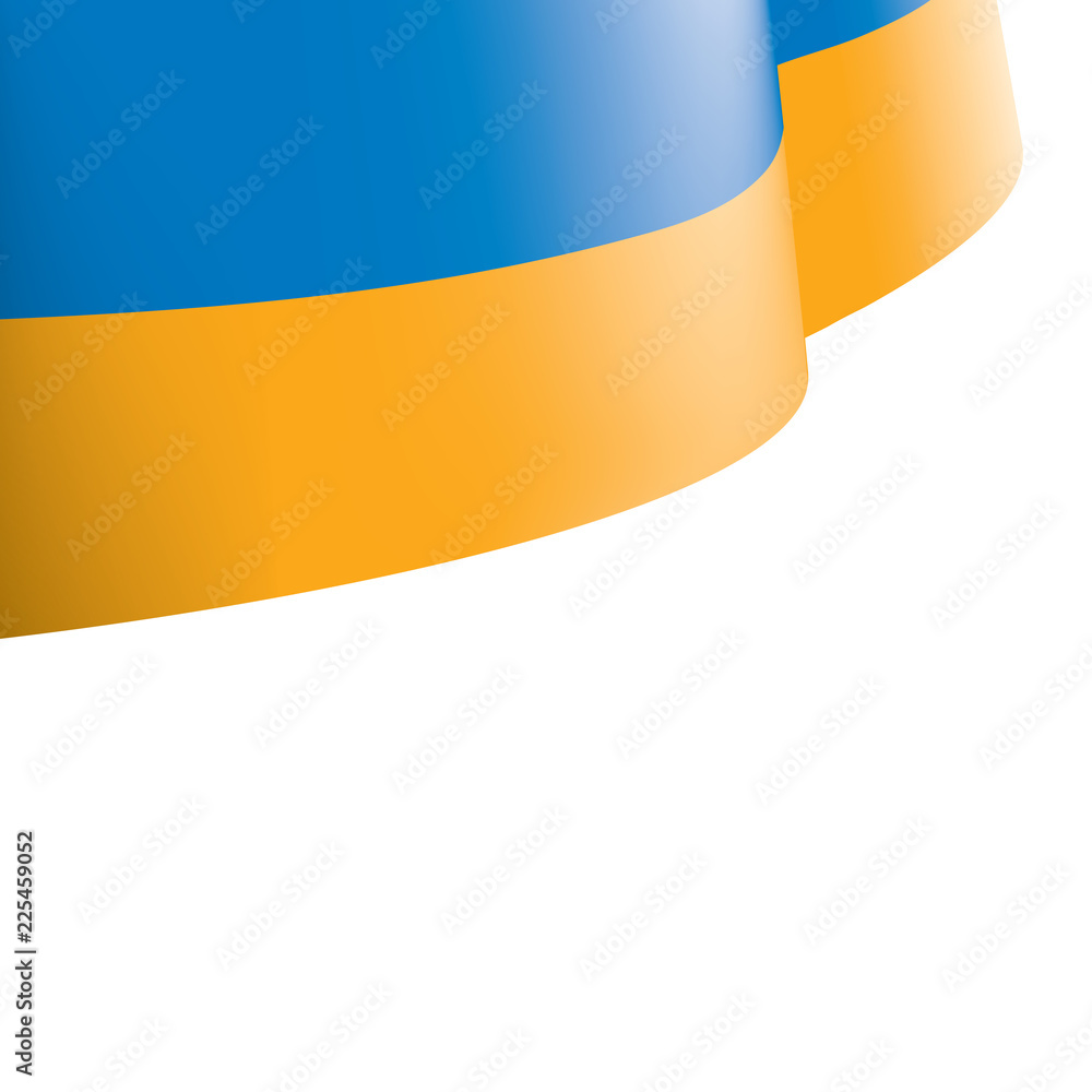 Ukraine flag, vector illustration on a white background Ukraine flag, vector illustration on a white background