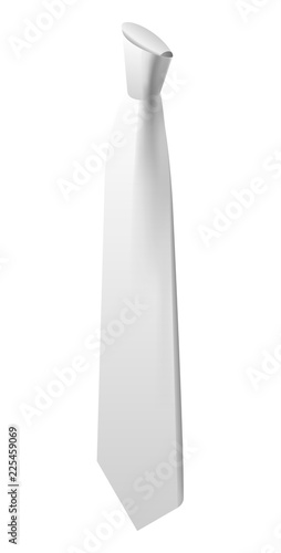 White tie icon. Isometric of white tie vector icon for web design isolated on white background