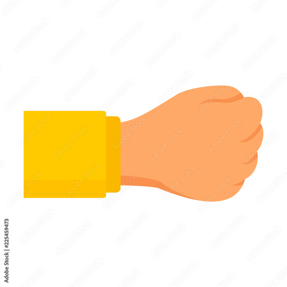 Man fist icon. Flat illustration of man fist vector icon for web design Man fist icon. Flat illustration of man fist vector icon for web design