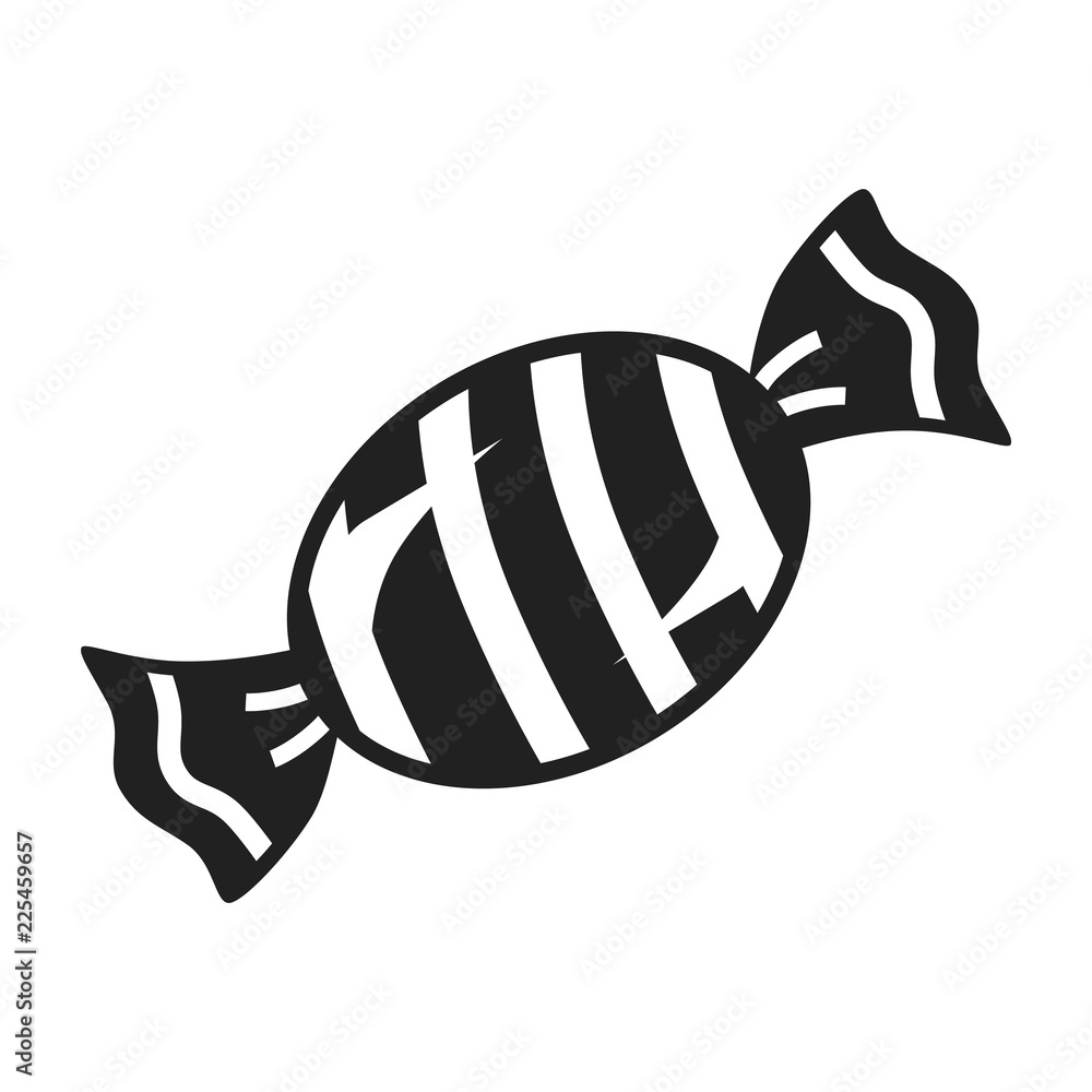 Vecteur Stock Striped bonbon icon. Simple illustration of striped bonbon  vector icon for web design isolated on white background | Adobe Stock