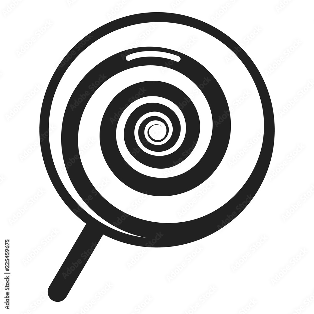 Swirl lollipop icon. Simple illustration of swirl lollipop vector icon for web design isolated on white background Swirl lollipop icon. Simple illustration of swirl lollipop vector icon for web design isolated on white background