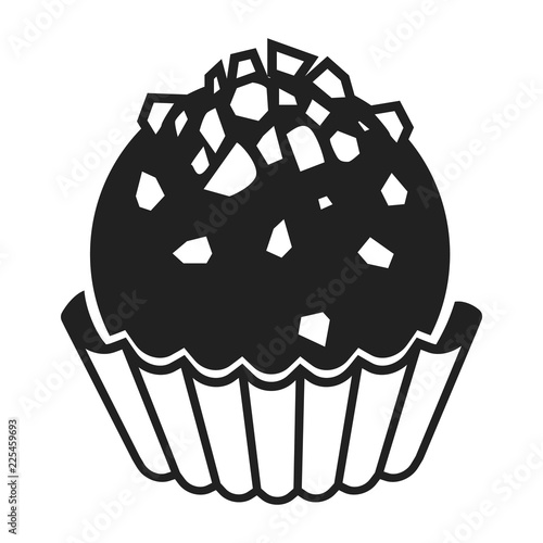 Truffle icon. Simple illustration of truffle vector icon for web design isolated on white background