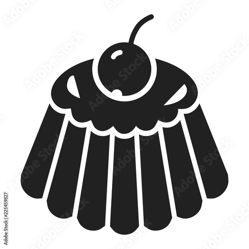 Cherry candy icon. Simple illustration of cherry candy vector icon for web design isolated on white background