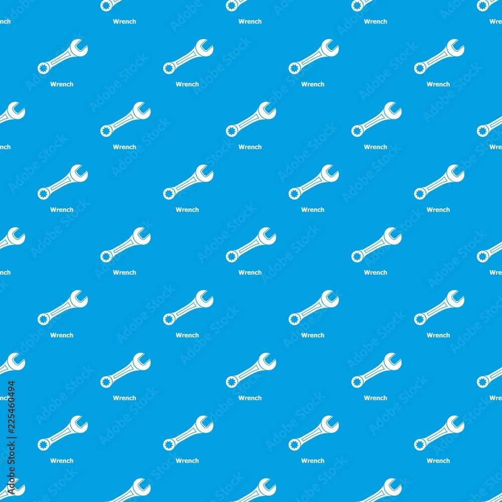 Wrench pattern vector seamless blue repeat for any use Wrench pattern vector seamless blue repeat for any use