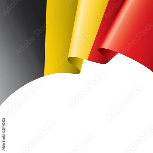 Belgium flag, vector illustration on a white background
