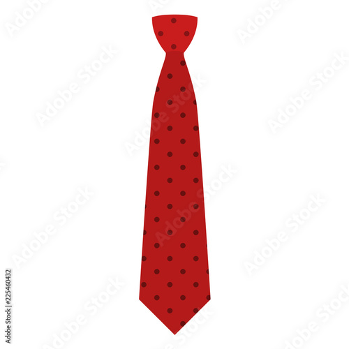 Red tie icon. Flat illustration of red tie vector icon for web design