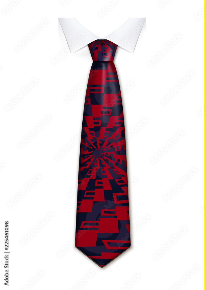 Abstract tie icon. Realistic illustration of abstract tie vector icon for web design isolated on white background Abstract tie icon. Realistic illustration of abstract tie vector icon for web design isolated on white background