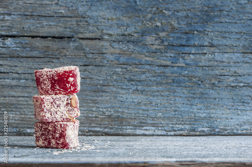 Εκτύπωση καμβά turkish delight with saffron,pomegranate and pistachio