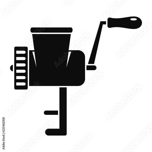 Retro meat grinder icon. Simple illustration of retro meat grinder vector icon for web design isolated on white background