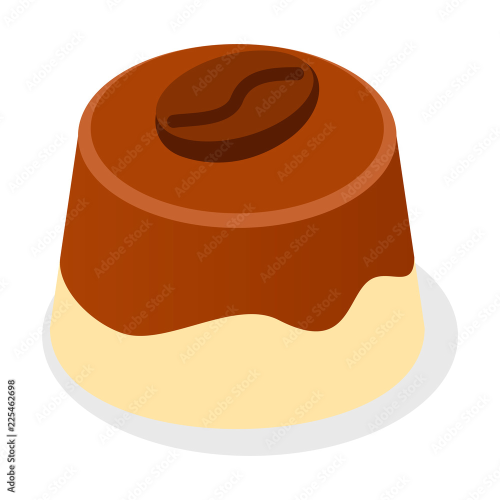 Milk chocolate candy icon. Isometric of milk chocolate candy vector icon for web design isolated on white background Milk chocolate candy icon. Isometric of milk chocolate candy vector icon for web design isolated on white background