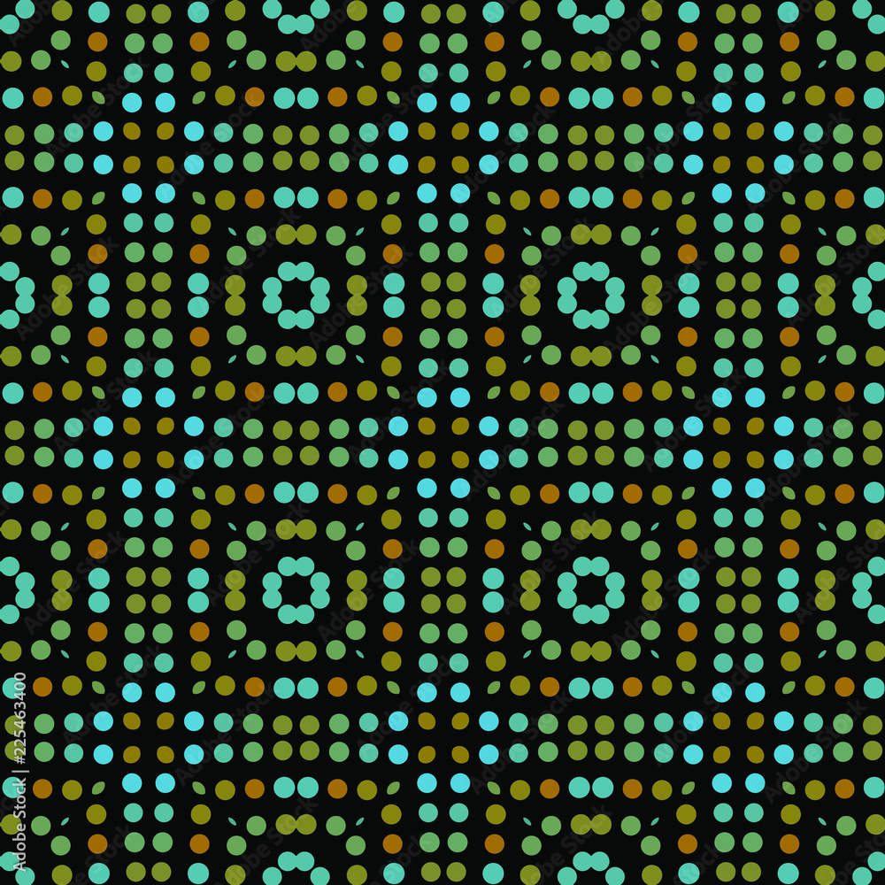 Seamless abstract pattern background with a variety of colored circles. Seamless abstract pattern background with a variety of colored circles.