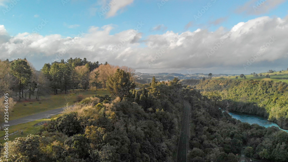 Aerial view of beautiful countryside