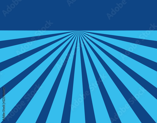 Blue converging lines