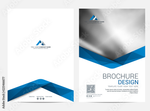 Brochure template flyer design vector background