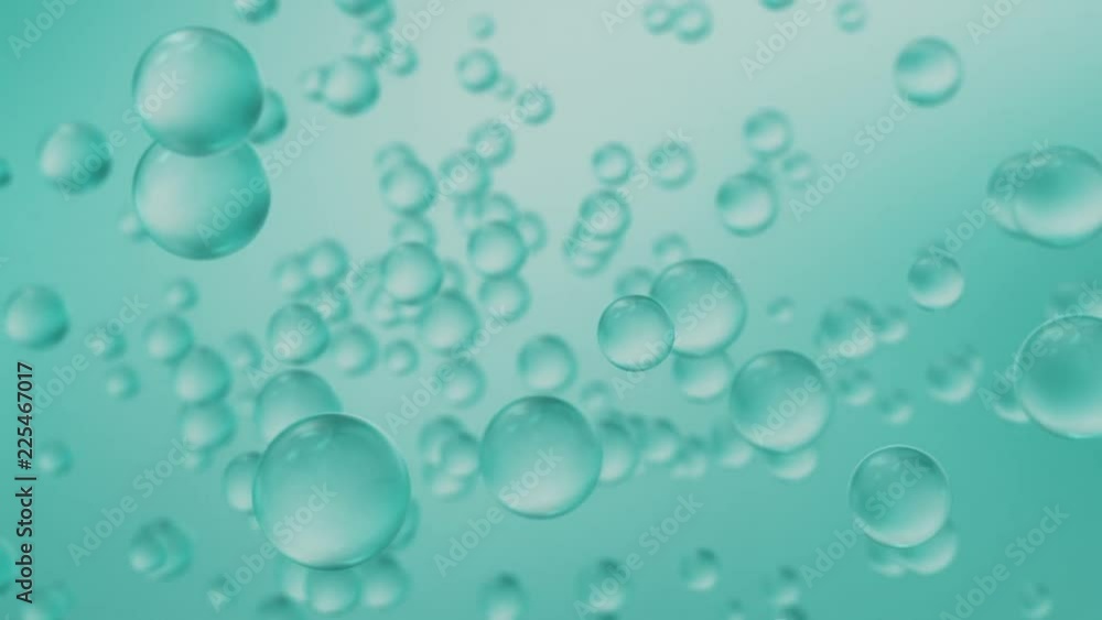 Green glass spheres abstract seamless loop background Green glass spheres abstract seamless loop background
