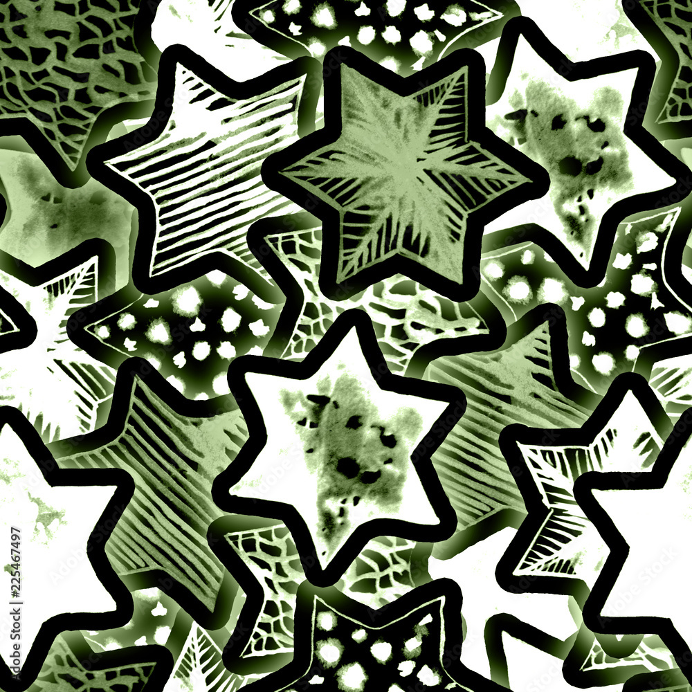Festive Magic Seamless Pattern with Neon Watercolor Stars. Lighting Christmas Tree Garland Background. New Year Flashlights. Hand drawn star print for wrapping, textile, wallpaper, cards, books. Festive Magic Seamless Pattern with Neon Watercolor Stars. Lighting Christmas Tree Garland Background. New Year Flashlights. Hand drawn star print for wrapping, textile, wallpaper, cards, books.