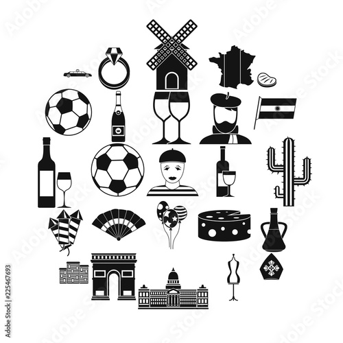 Spree icons set. Simple set of 25 spreel vector icons for web isolated on white background