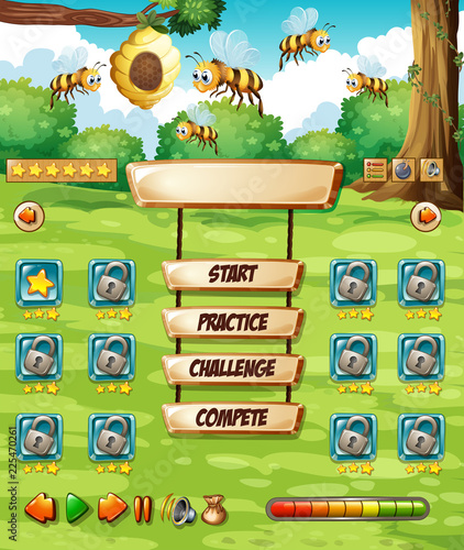 A bee game template