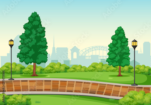 An urban peak background