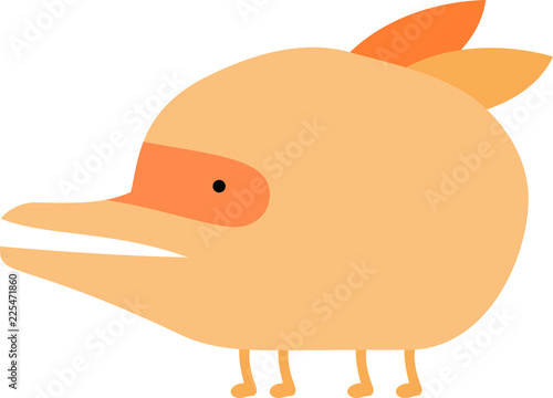 Cartoon tiny monster vector