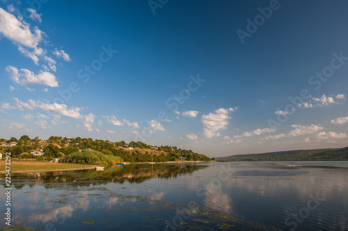 summer landscape with river