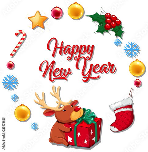 Happy new year card