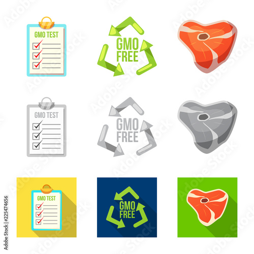 Isolated object of  and  icon. Collection of  and  stock vector illustration.