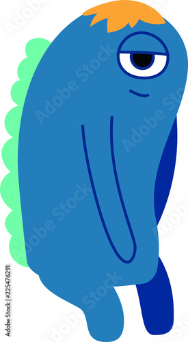 cartoon cute monster vector