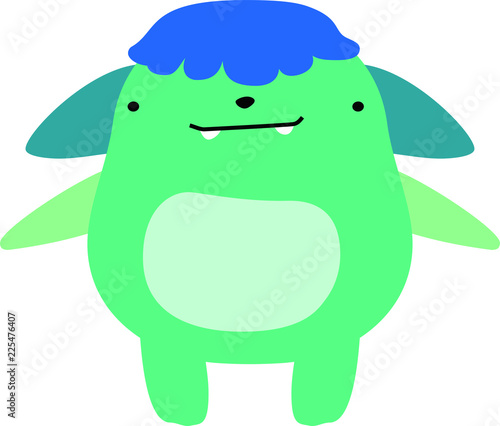 cartoon cute monster vector