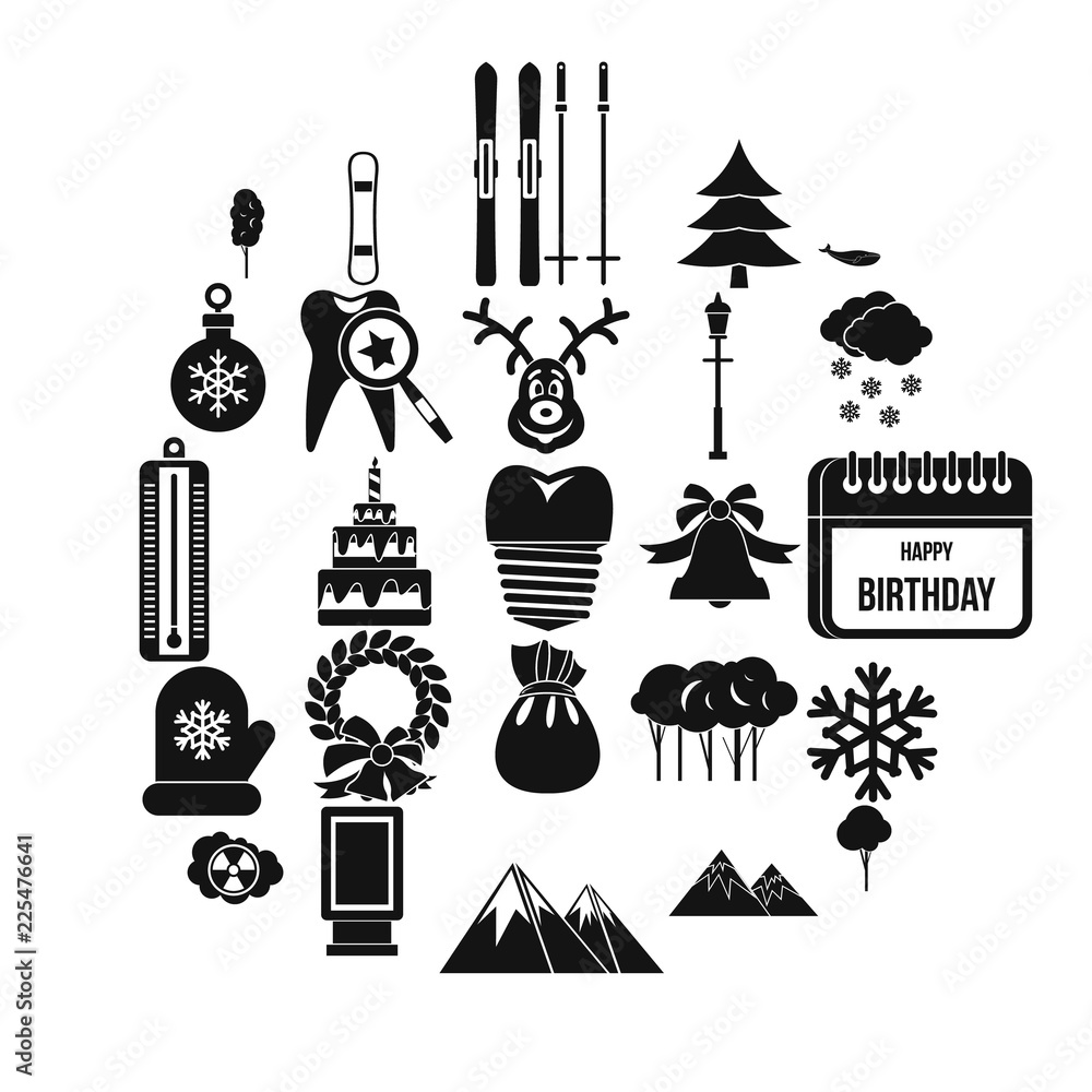 Cold weather icons set. Simple set of 25 cold weather vector icons for web isolated on white background Cold weather icons set. Simple set of 25 cold weather vector icons for web isolated on white background