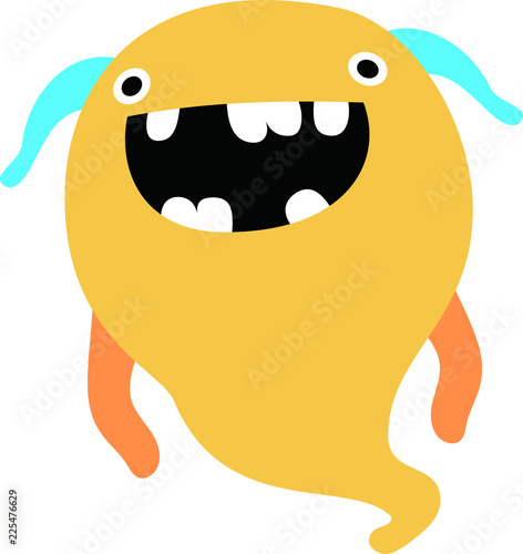 cartoon cute monster vector